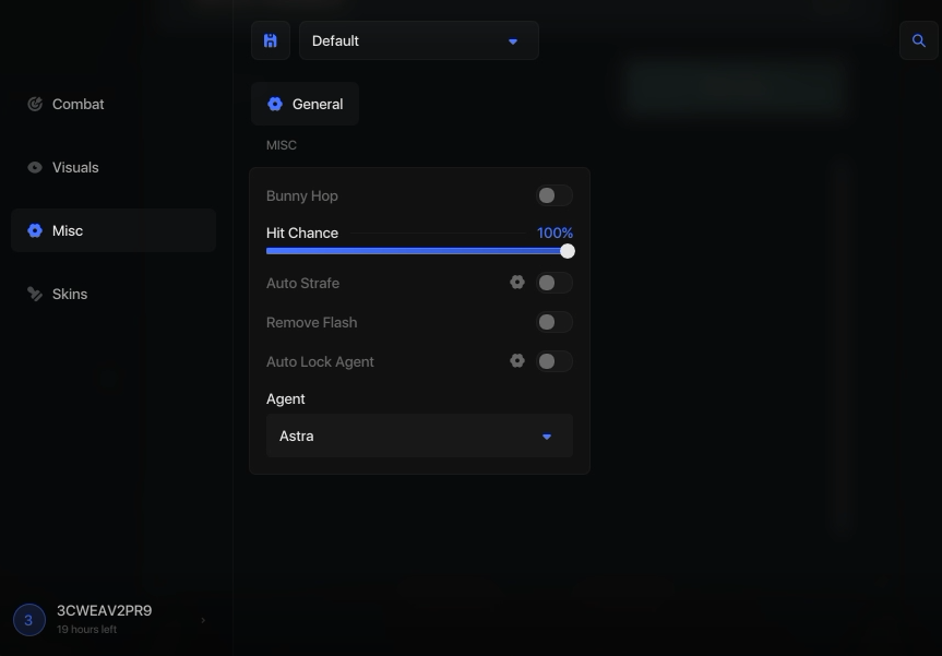 Valorant menu screenshot