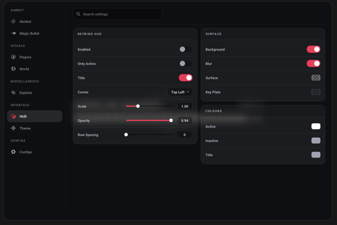 WARDOGS menu screenshot